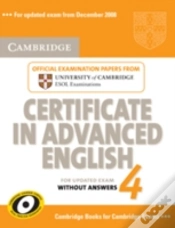 Capa do artigo Cambridge Certificate In Advanced Englis