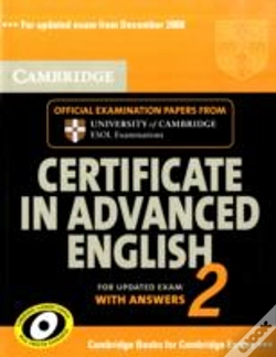 Capa do artigo Cambridge Certificate In Advanced English 2 For Updated Exam Student'S Book With Answers