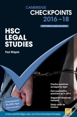 Capa do artigo Cambridge Checkpoints Hsc Legal Studies 2016-18