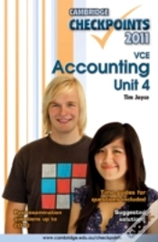 Capa do artigo Cambridge Checkpoints Vce Accounting Unit 4 2011