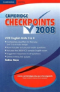 Cambridge Checkpoints Vce English Units 3&4 2008 - Preview