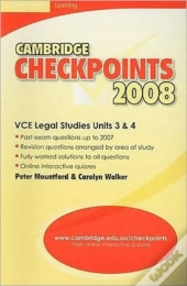 Cambridge Checkpoints Vce Legal Studies Units 3 And 4 2008