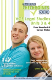 Capa do artigo Cambridge Checkpoints Vce Legal Studies Units 3 And 4 2009