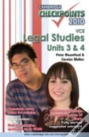 Capa do artigo Cambridge Checkpoints Vce Legal Studies Units 3 And 4 2010