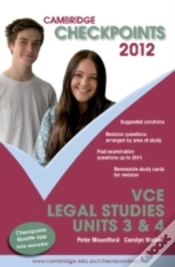 Capa do artigo Cambridge Checkpoints Vce Legal Studies Units 3&4 2012