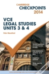 Cambridge Checkpoints Vce Legal Studies Units 3&4 2014