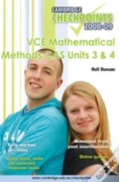 Capa do artigo Cambridge Checkpoints Vce Mathematical Methods Cas Units 3 And 4 2009
