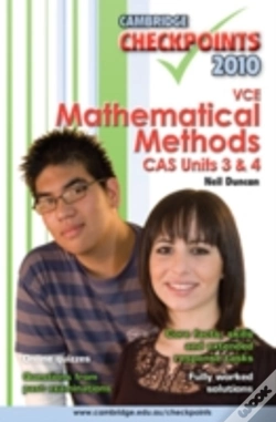 Capa do artigo Cambridge Checkpoints Vce Mathematical Methods Cas Units 3 And 4 2010