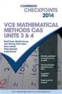 Cambridge Checkpoints Vce Mathematical Methods Cas Units 3 And 4 2014 - Preview