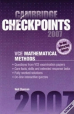 Capa do artigo Cambridge Checkpoints Vce Mathematical Methods Units 3 And 4 2007