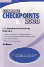 Cambridge Checkpoints Vce Mathematical Methods Units 3 And 4 2008 - Preview