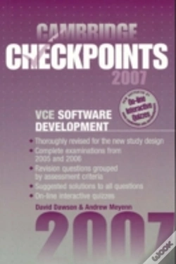 Capa do artigo Cambridge Checkpoints Vce Software Development 2007