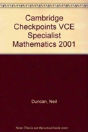 Cambridge Checkpoints Vce Specialist Mathematics 2001 - Preview