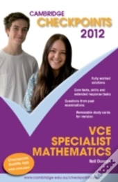 Cambridge Checkpoints Vce Specialist Mathematics 2012