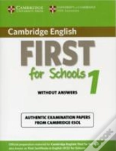 Cambridge English First For Schools 1 Student'S Book Without Answers