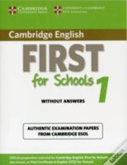 Capa do artigo Cambridge English First For Schools 1 Student'S Book Without Answers
