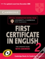 Capa do artigo Cambridge First Certificate In English 2 For Updated Exam Student
