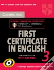 Capa do artigo Cambridge First Certificate In English 3 For Updated Exam Self-Study Pack (Student