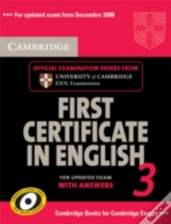 Capa do artigo Cambridge First Certificate In English 3 For Updated Exam Self-Study Pack (Student'S Book With Answers And Audio Cds)
