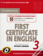 Capa do artigo Cambridge First Certificate In English 3 For Updated Exam Student