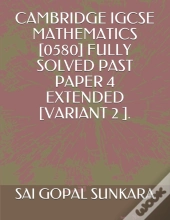 Cambridge Igcse  Mathematics (0580) Fully Solved Past Paper 4 Extended  (Variant 2 ).
