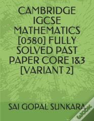 Cambridge Igcse Mathematics (0580) Fully Solved Past Paper Core 1&3 (Variant 2)