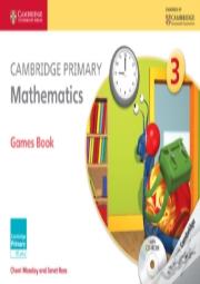 Cambridge Primary Mathematics Stage 3 Games Book With Cd-Rom