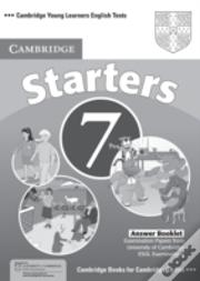 Cambridge Young Learners English Tests 7 Starters Answer Booklet