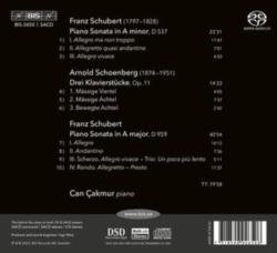 Capa do artigo Can Çakmur: Schubert + Schoenberg - CD