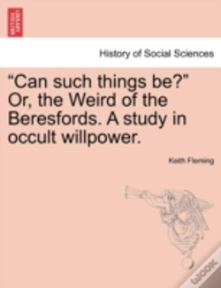 Capa do artigo Can Such Things Be?  Or, The Weird Of T