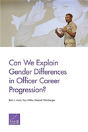 Can We Explain Gender Differences In Officer Career Progression? - Preview