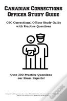 Canadian Corrections Officer Study Guide