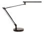 Candeeiro de escritorio uniluxled 5,6w duplo braco articulado abs e aluminio preto base 19 cm diametro - Preview