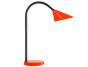 Candeeiro de escritorio uniluxsol led4w braco flexivel abs e metal vermelho base 14 cm diametro - Preview