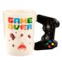 Caneca em Cerâmica Game Over com asa em formato de Comando - Preview