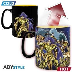 Capa do artigo Saint Seiya Heat Change Mug 460 ml Gold Saints