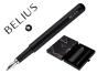Caneta e bolsa de couro belius preto tinta preta caixa de oferta - Preview