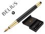 Caneta e estojo belius soiree preto dourado tinta azul caixa de oferta - Preview