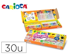 Capa do artigo Canetas de feltro CARIOCA Perfume - caixa com 30 cores + autocolantes