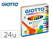 Capa do artigo Canetas de Feltro Laváveis Giotto Turbo Color - Caixa de 24 unidades