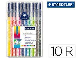 Capa do artigo Canetas de feltro STAEDTLER Triplus Color 323 1mm caixa com 10 cores Sb10