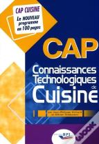 Cap Connaissances Technologiques De Cuisine