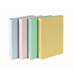 Capa do artigo Capa A4 com elásticos - lombada 4 cm Emboss cores pastel (1 unidade)