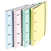 Capa do artigo Capa A4 com recarga e aba Emboss cores pastel ANCOR (1 unidade aleatória))