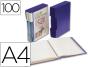 Capa catalogo liderpapel 100 bolsas din a4 azul com caixa - Preview
