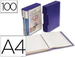 Capa do artigo Capa catalogo liderpapel 100 bolsas din a4 azul com caixa