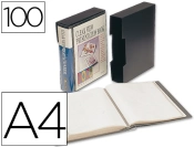 Capa do artigo Capa catalogo liderpapel 100 bolsas din a4 preta com caixa
