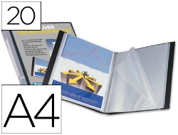 Capa do artigo Capa catalogo liderpapel 20 bolsas din a4 preto