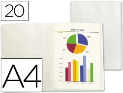 Capa do artigo Capa catalogo liderpapel 20 bolsas polipropileno din a4 traslucida transparente
