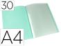 Capa catalogo liderpapel 30 bolsas polipropileno din a4 verde maca opaco - Preview